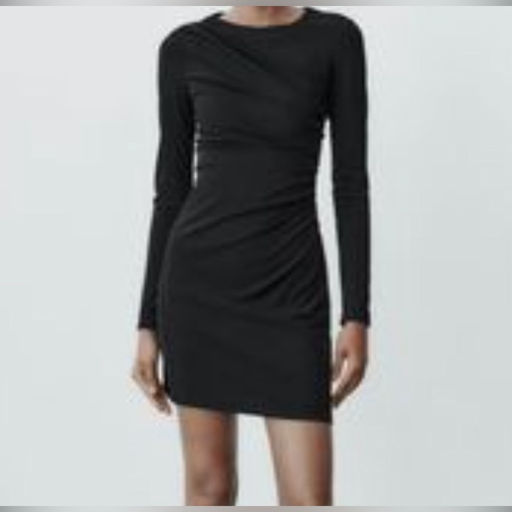 ZARA long sleeve mini dress
